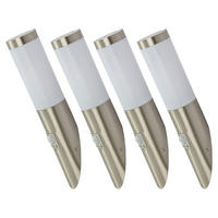 LED AUSSEN-WANDLEUCHTE Silber RGB - Silberfarben, Kunststoff/Metall (16.6/41/20cm) - Globo Lighting