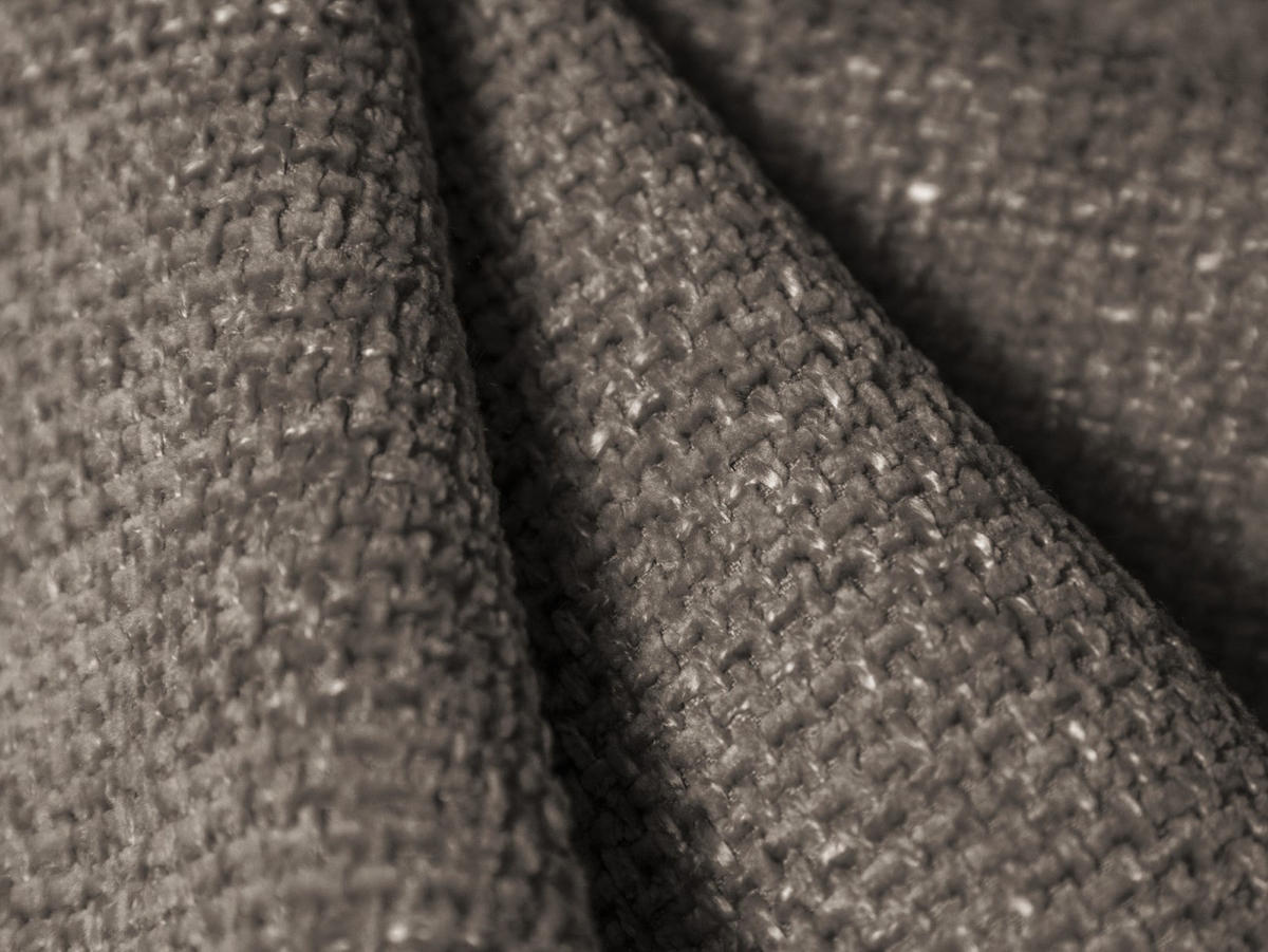 SOFA Miley aus Chenille-Stoff grau 2 Sitzplätze - Grau, Textil (90/70/180cm) - Micadoni