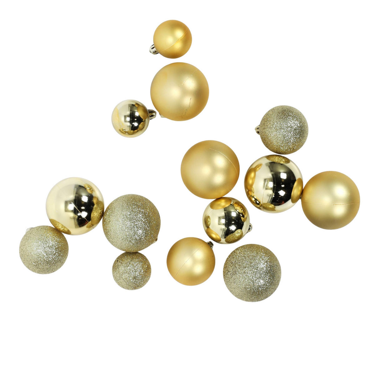 WEIHNACHTSKUGELN Set 70er-Set - Goldfarben, Kunststoff (28/16/37cm) - Home Styling Collection