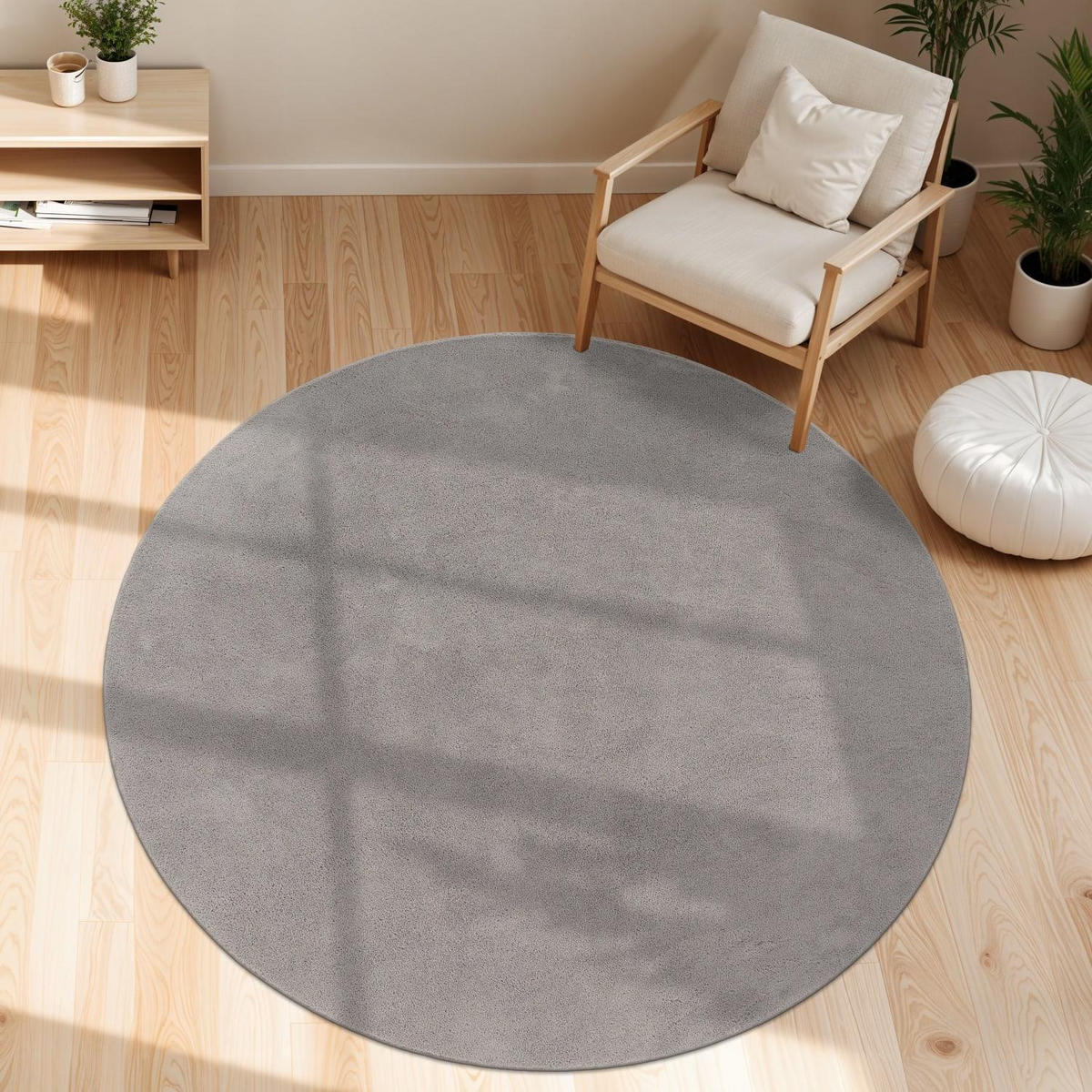 KURZFLORTEPPICH 80/80 cm Cadiz 630 - Grau, Kunststoff (80/80cm) - Paco Home