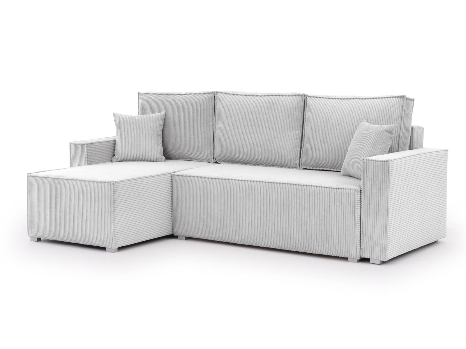 S-Style Ecksofa Hellgrau 237x148 cm