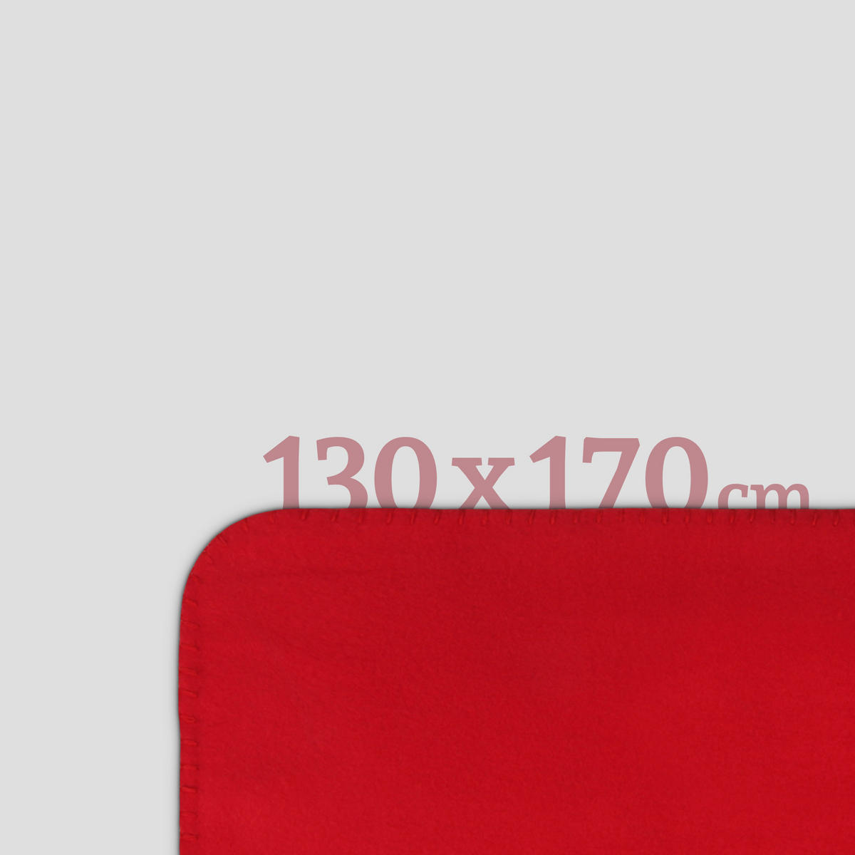 KUSCHELDECKE Fleece 130x170 cm Dunkelrot - Rot, Textil (130/170cm) - Bestlivings