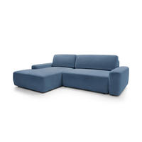 ECKSOFA BOULI Blau 264x162x82 cm - Blau, Textil (264/162cm) - FURNLUX