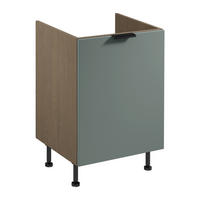 SPÜLENUNTERSCHRANK D60Z P/L – Sorento Grün – Grün / Eiche - Eichefarben/Grün, Holzwerkstoff (60/87/52cm) - ROYAL24_MARKT
