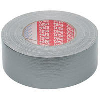 GEWEBEKLEBEBAND, 50 m x 48 mm, silbergrau - Grau, Kunststoff (156/156/48cm) - tesa