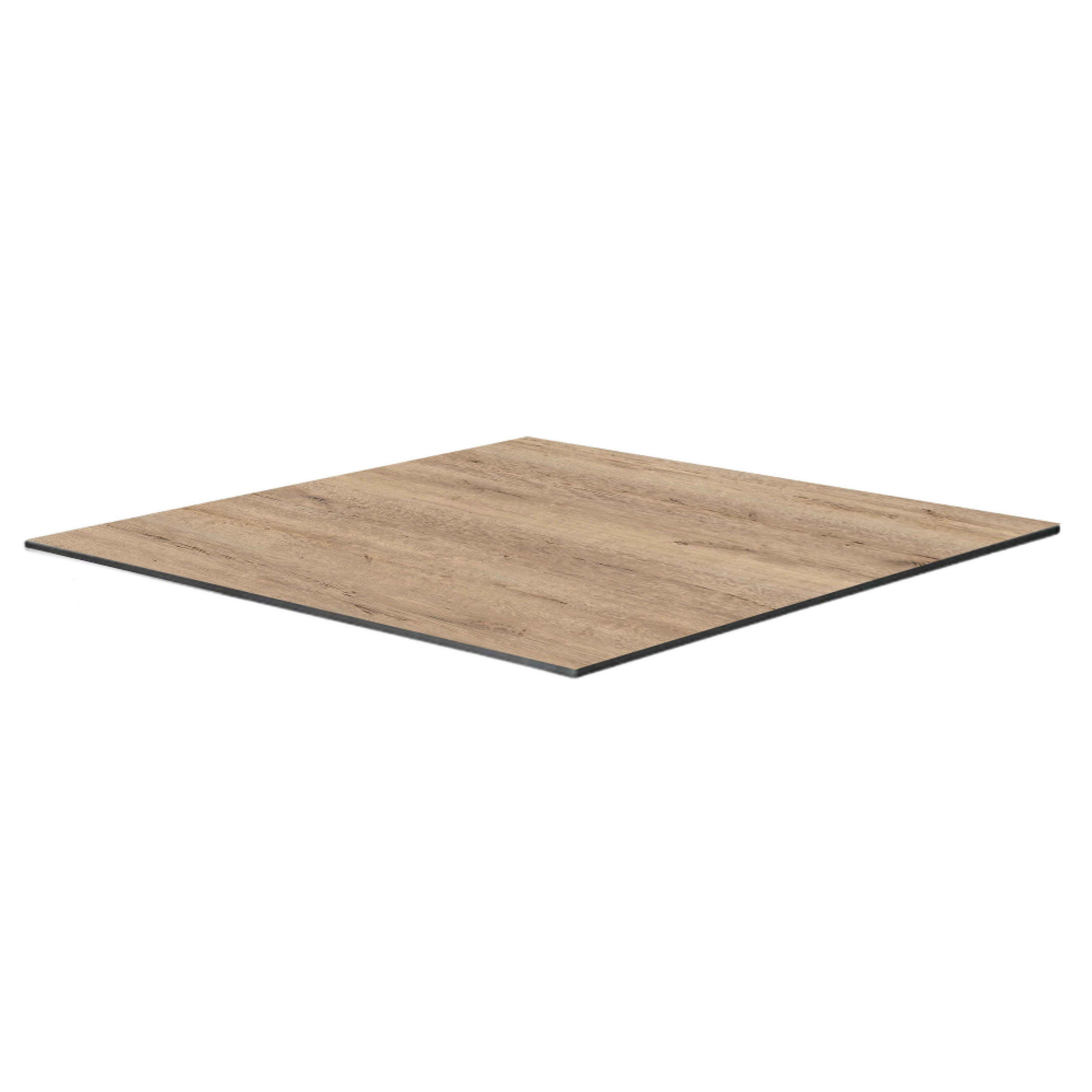 TISCHPLATTE 70 x 70 cm, Eiche natur - Beige, Holzwerkstoff (70/70/1.25cm) - Oviala