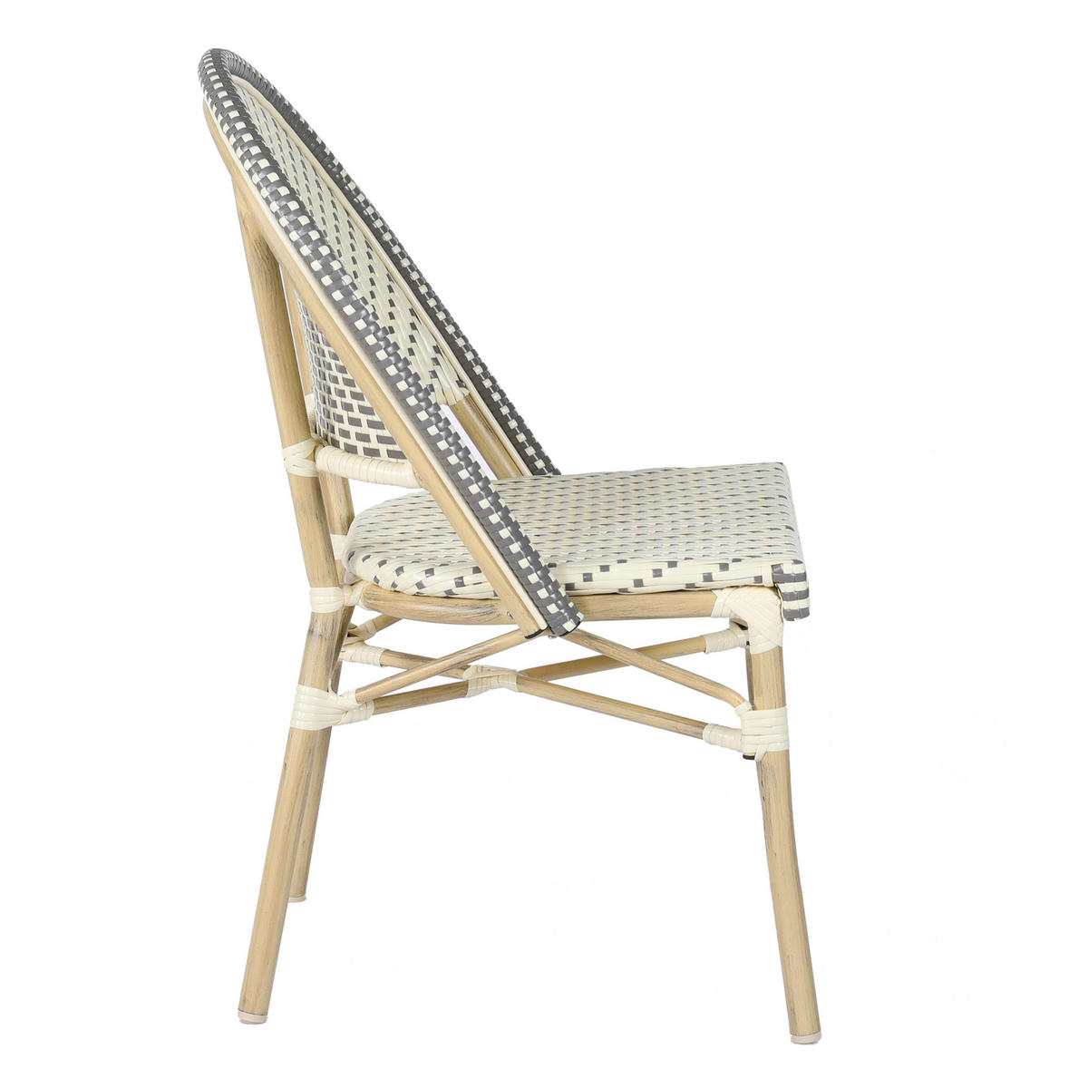 GARTENSTUHL, Grau - Grau, Holz (49/88/58cm) - Oviala