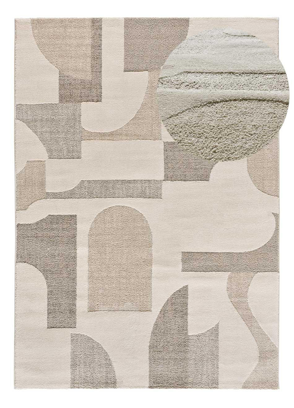 Atticgo Webteppich Creme 120x170 cm