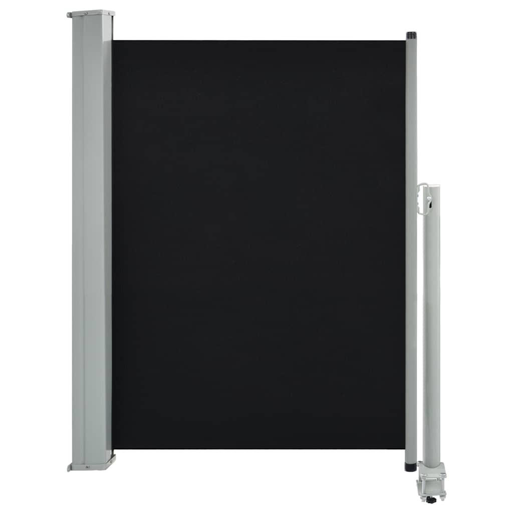 AUSZIEHBARE Seitenmarkise 100 x 300 cm Schwarz - Schwarz, Textil (300/100/300cm) - furnicato