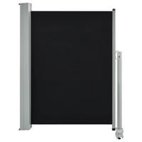 AUSZIEHBARE Seitenmarkise 100 x 300 cm Schwarz - Schwarz, Textil (300/100/300cm) - furnicato