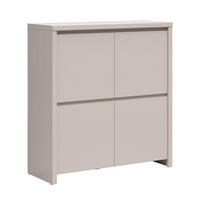 KOMODA Soren Kašmir - bež, leseni material (105/112.5/40.5cm) - Petits-meubles