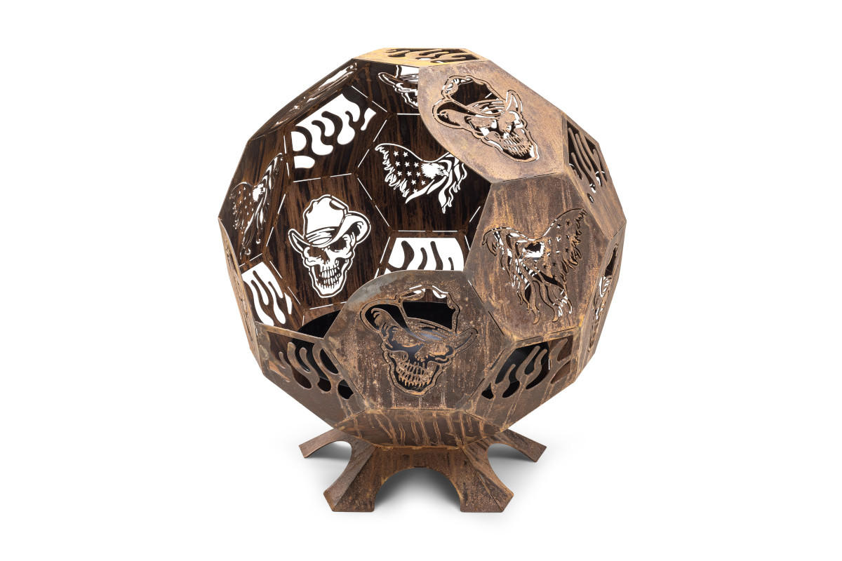 FEUERSTELLE LUNA große Feuerschale Corten 100 x 100 x 110 cm 75 kg aus Cortenstahl - Kupferfarben, Metall (100/110/100cm) - The Favilla