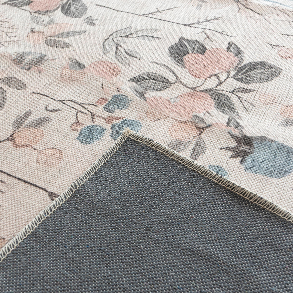TEPPICH Beige Pflanzlich - Rechteckig Orientalisch - 140 x 200 cm - Pink/Beige, Textil (140/200cm) - Mazovia