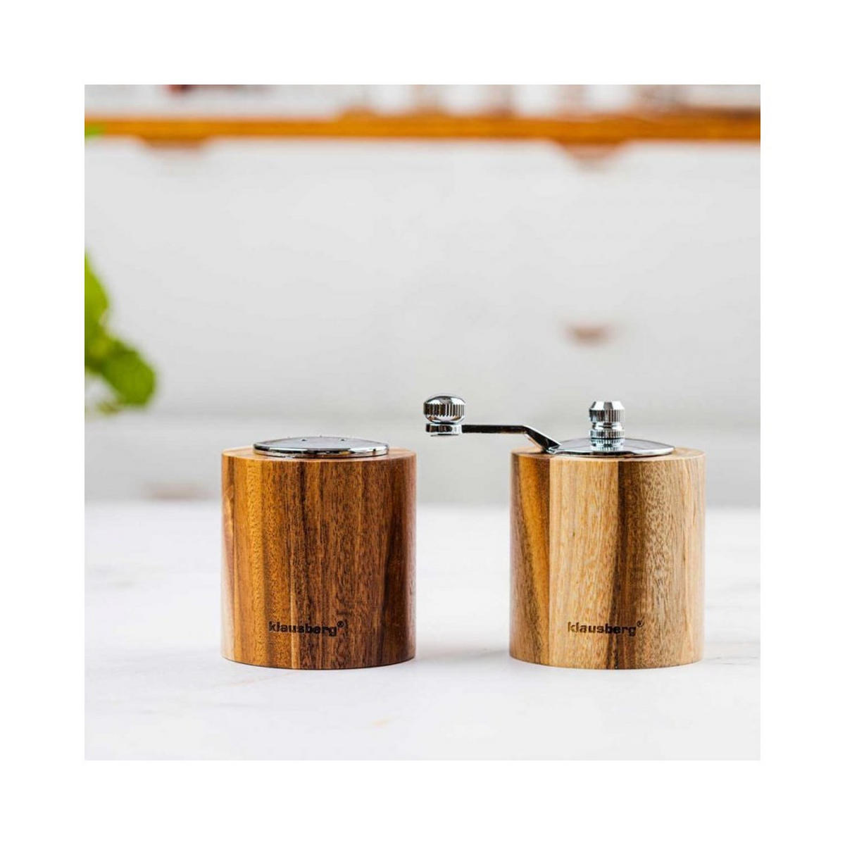 GEWÜRZMÜHLE Braun 6/6/13 cm KB7859 - Braun, Holz (6/13/6cm) - Klausberg 