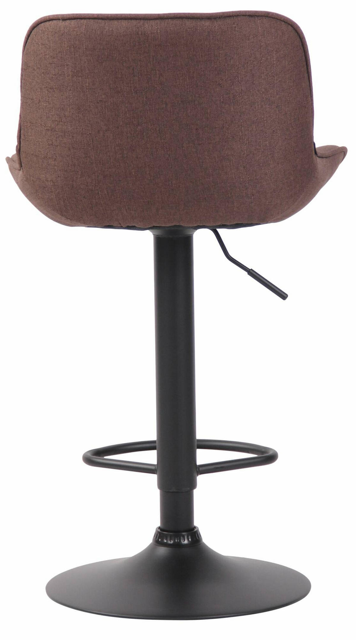 BARHOCKER 2er Set Stoff braun - Schwarz/Braun, Textil/Metall (50/86/50cm) - CLP