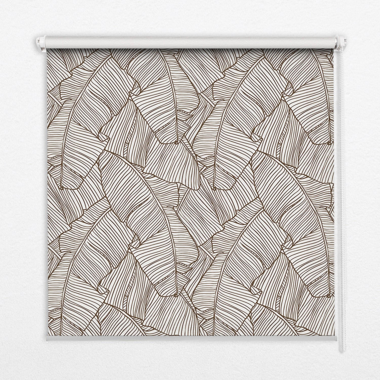 TULUP VNITŘNÍ roleta - okenní roleta - roleta - 120x140 cm - Kreslené palmové listy