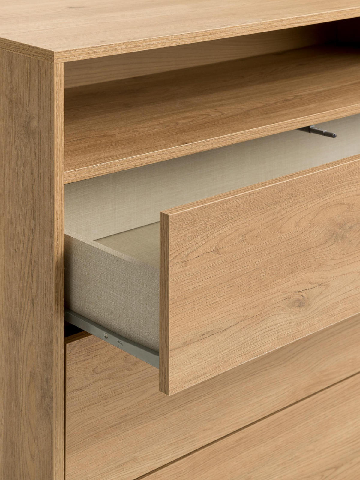 KOMMODE Hegas Natur 103.5 cm x 83.8 cm - Braun, Holzwerkstoff (103/83/40cm) - Kenay Home