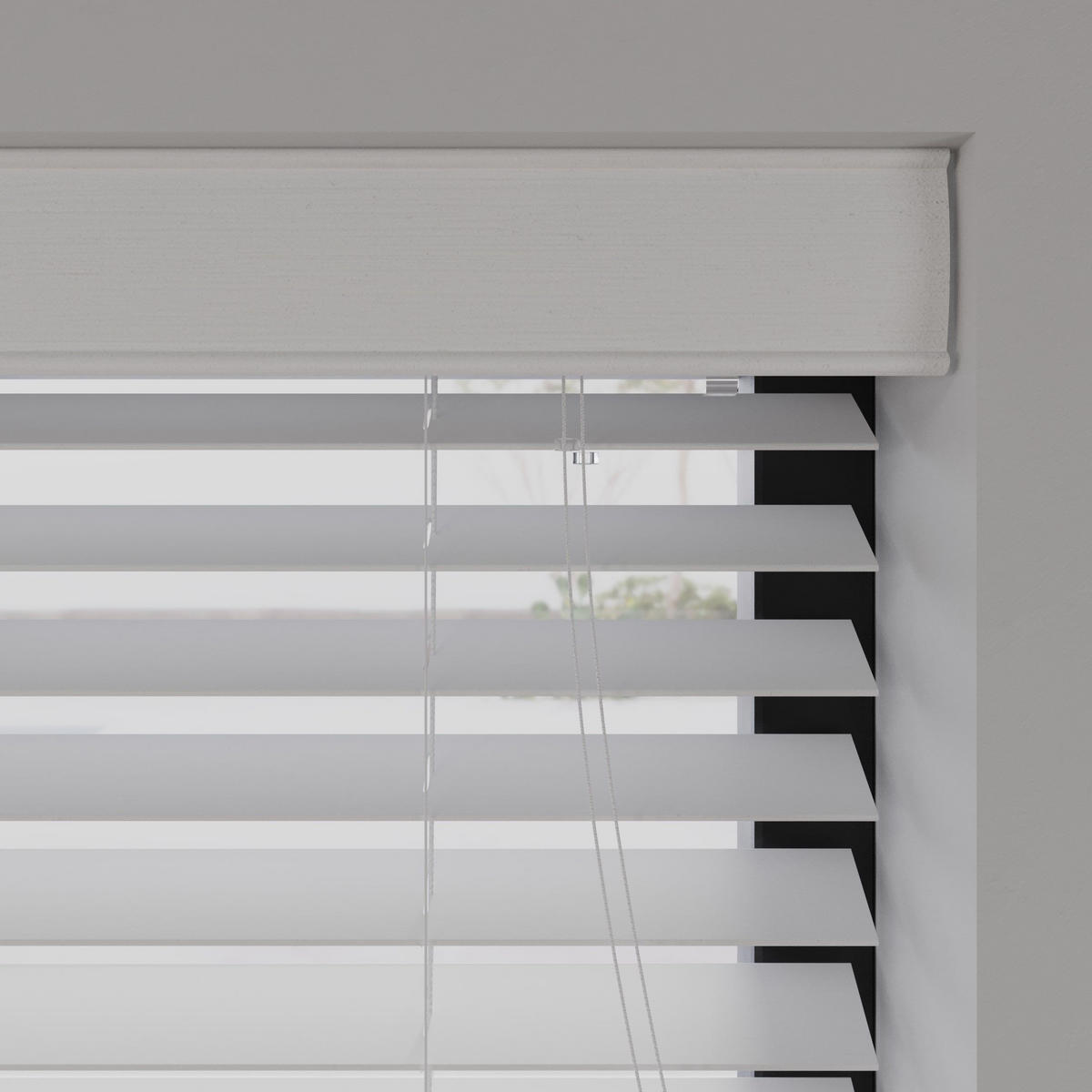 HOLZJALOUSIEN Cocoon Weiß - Weiß, Holz (140/130cm) - Cocoon Home Concepts