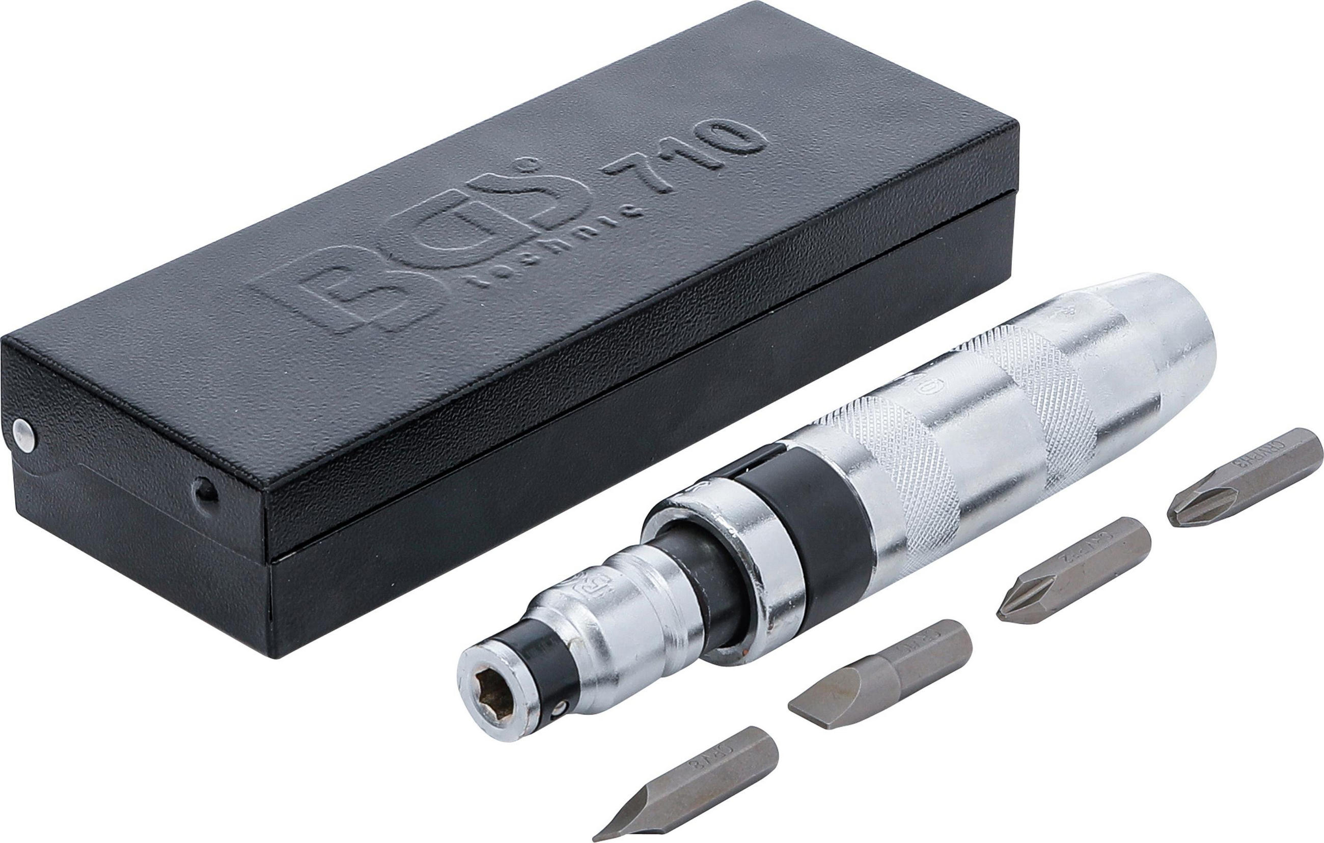 HAND-SCHLAGSCHRAUBER-SATZ MIT BITS | 5-TLG. - Multicolor, Kunststoff/Metall (1/1cm) - BGS technic