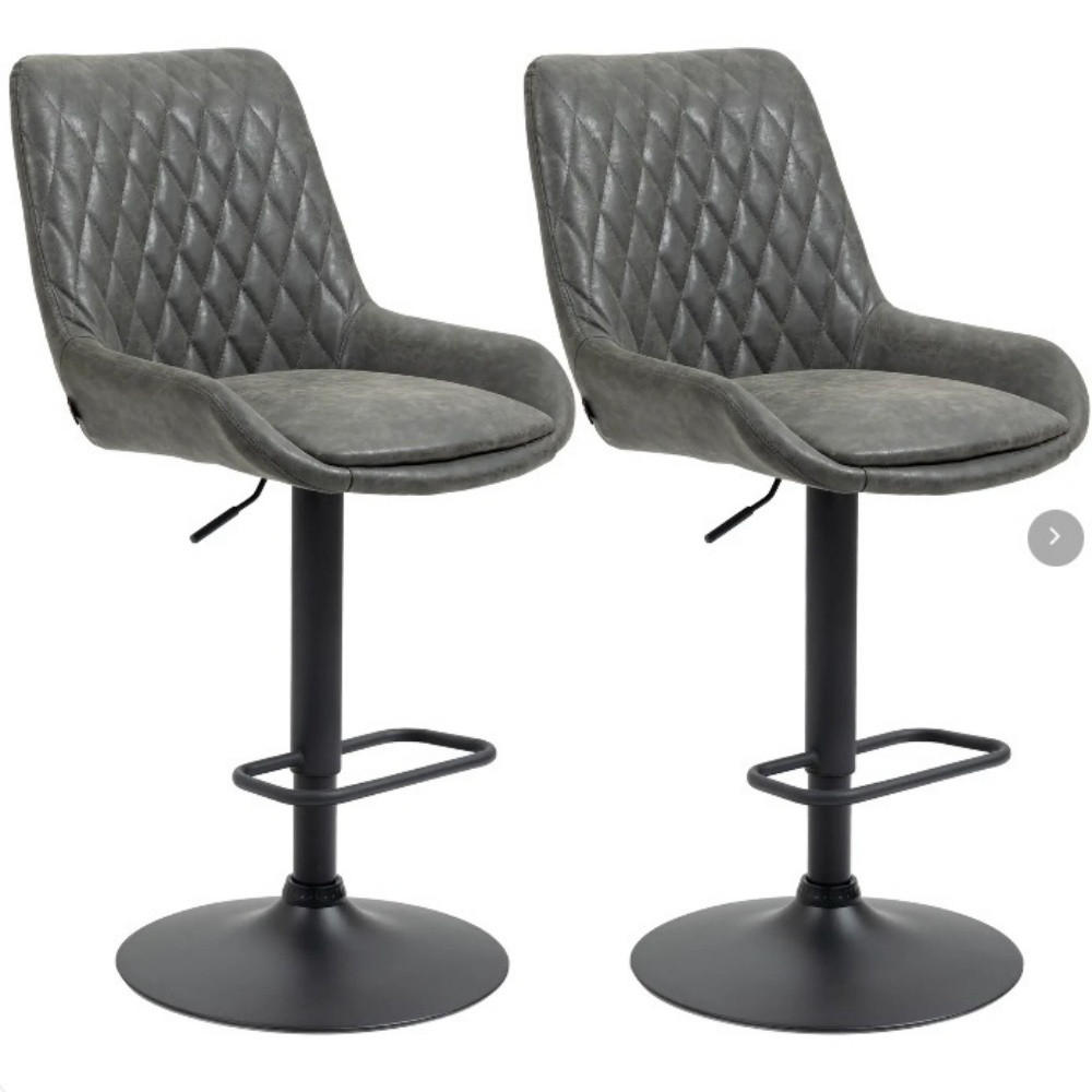 Meubliv Barhocker Dunkelgrau 59x117x51 cm