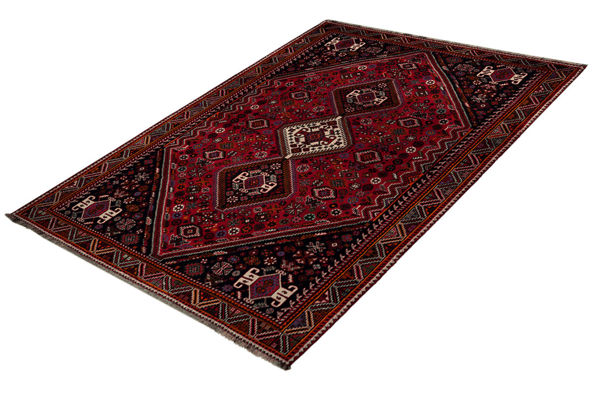 ORIENTTEPPICH handgeknüpft Gashgai Rot 300/198 cm Schurwolle - Rot, Textil (198/300cm) - Looma