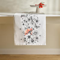 TISCHLÄUFER Carmir - Weiß, Textil (180/40/1cm) - home&you