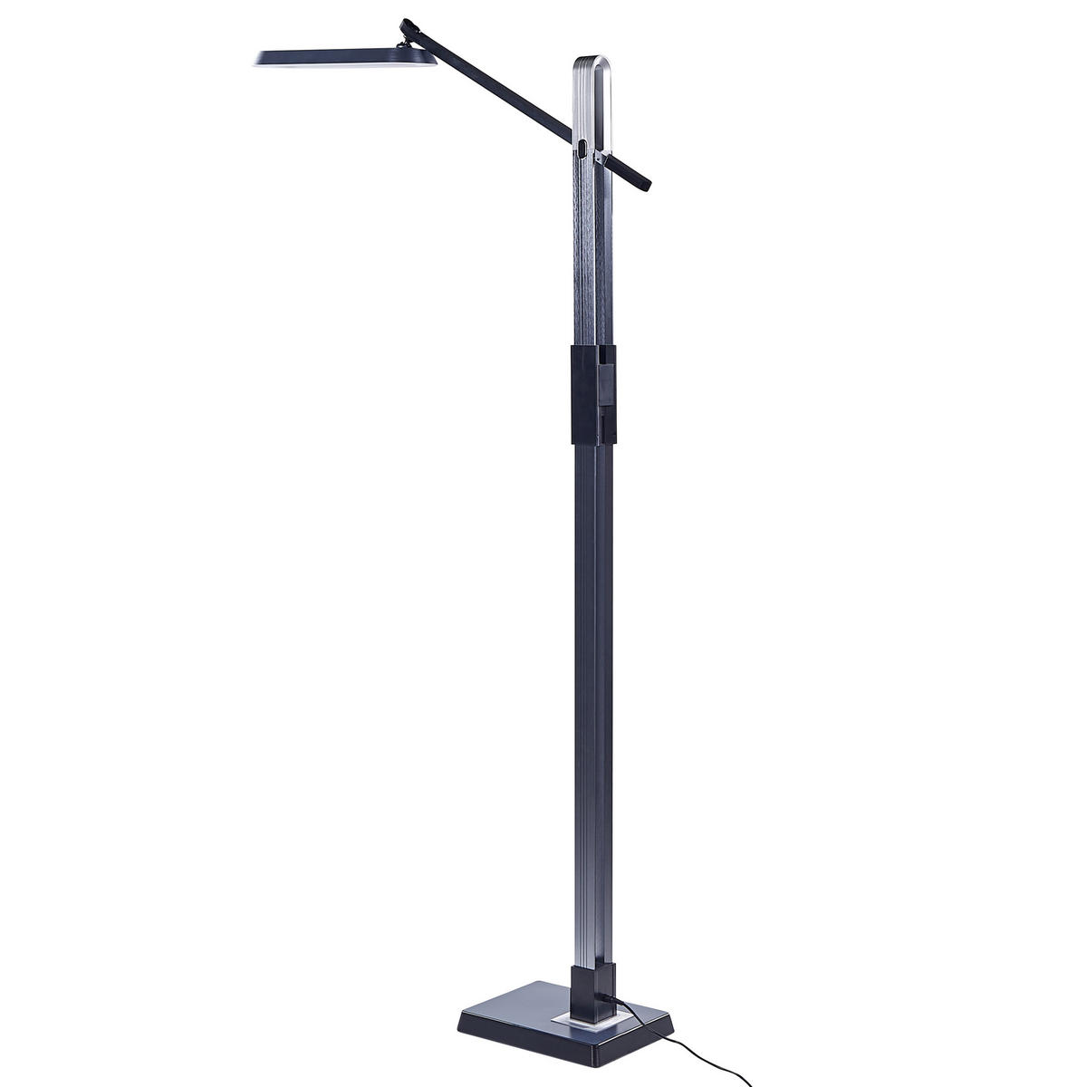 STEHLAMPE Aquarius 19/66/144 cm - Grau, Kunststoff (19/20.5/144cm) - Beliani