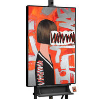 GEMÄLDE Abstrakte Emotion Schattenfugenrahmen Schwarz 120x80 cm - Schwarz, Holz (120/80cm) - YS-art gallery