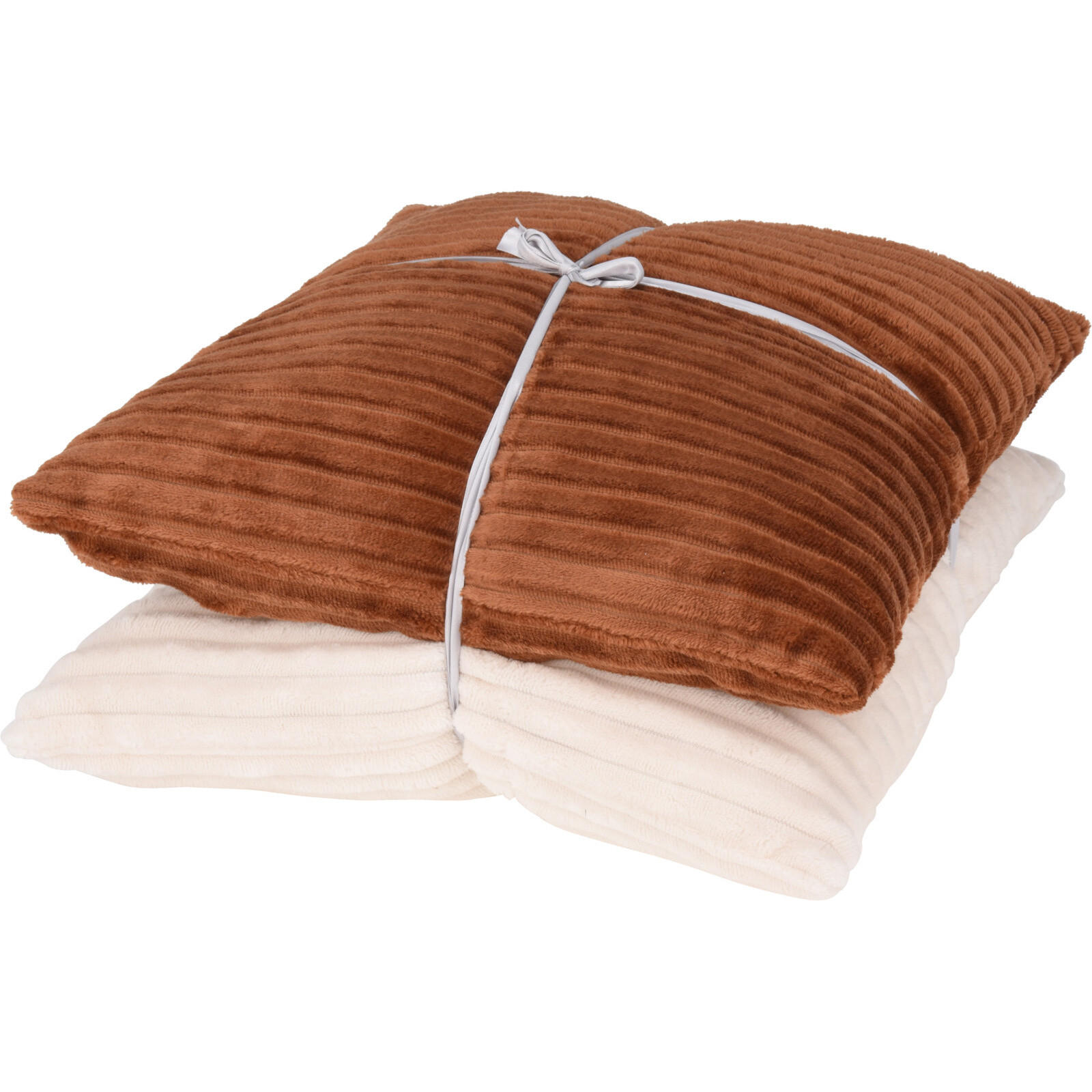 Home Styling Collection Kissen Braun 45x45 cm