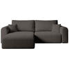 ECKSOFA Kornel mit Schlaffunktion Braun Boucle - Braun, Textil (248/165cm) - Bromarkt