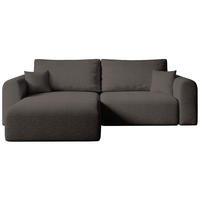 ECKSOFA Kornel mit Schlaffunktion Braun Boucle - Braun, Textil (248/165cm) - Bromarkt