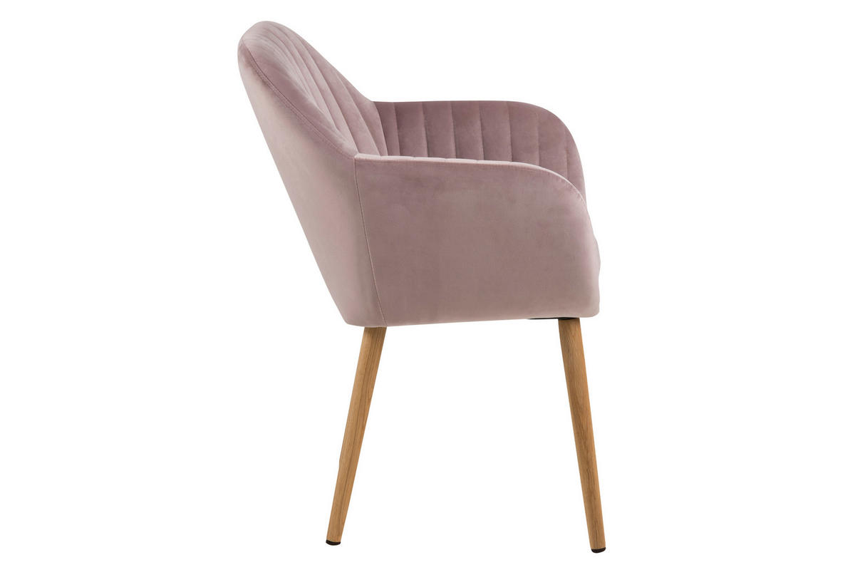 ARMLEHNSTUHL dusty rosa, Eiche - Rosa, Holzwerkstoff (57/83/61cm) - ebuy24