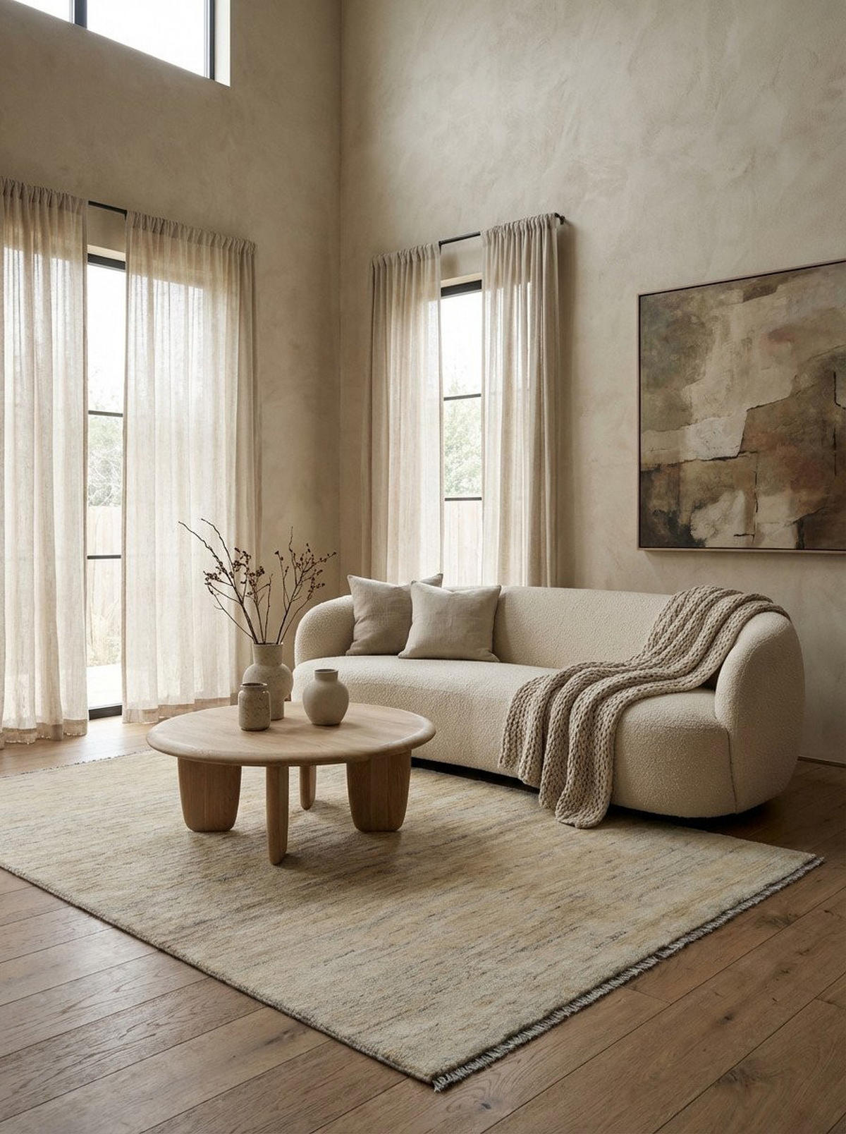 TEPPICH Gabbeh Beige 251/165 cm Schurwolle - Beige, Textil (165/251cm) - Looma