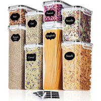 VORRATSDOSEN-SET 8-teilig luftdicht BPA-frei 14L - Multicolor, Kunststoff (20/15/32cm)