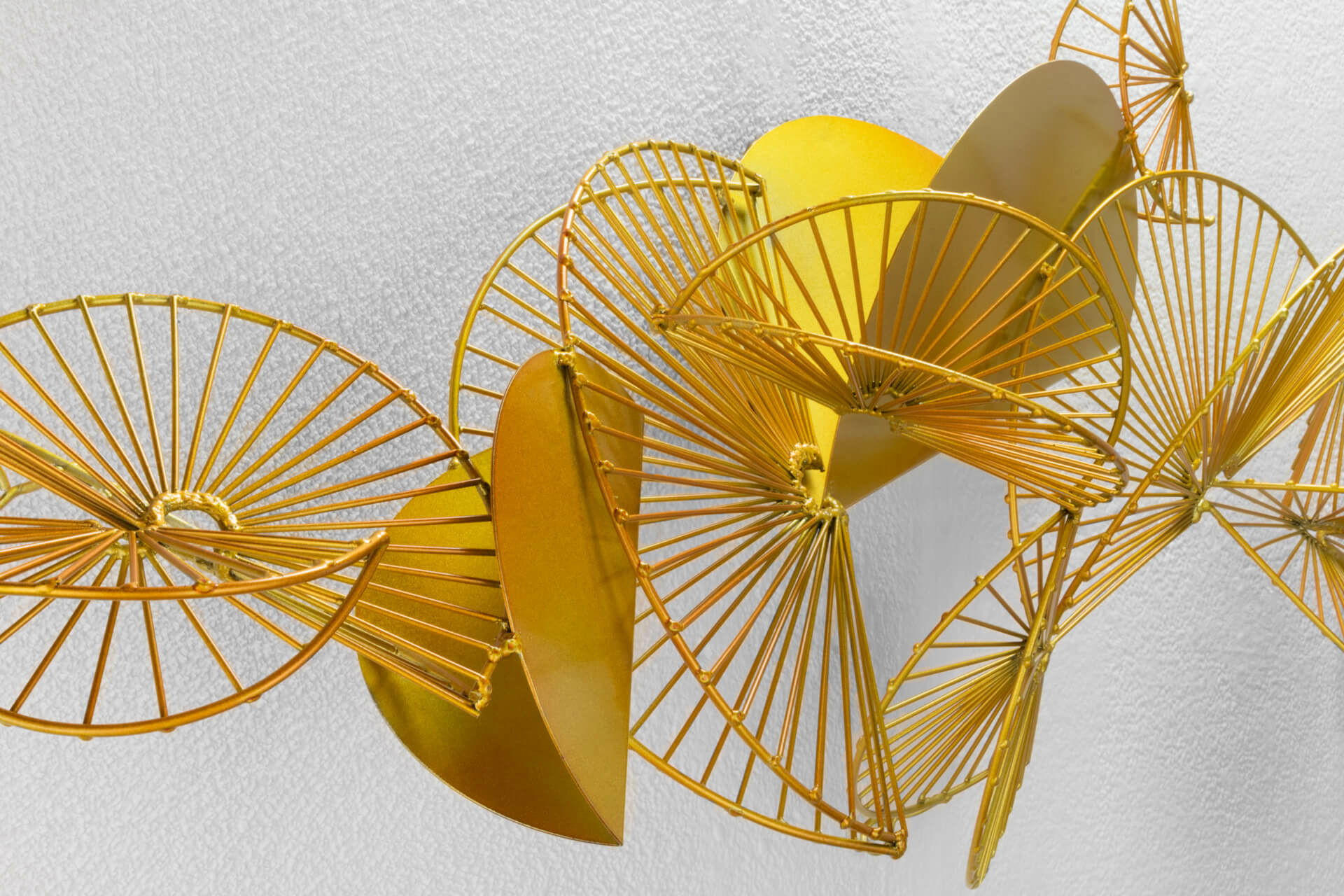 WANDDEKO Gold 105/47 cm - Goldfarben, Metall (3.85/47/22cm) - KUNSTLOFT