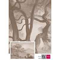 FOTOTAPETE italienische Landschaft 4 x 2.79 m - Braun, Papier (400/279cm) - ESTAhome