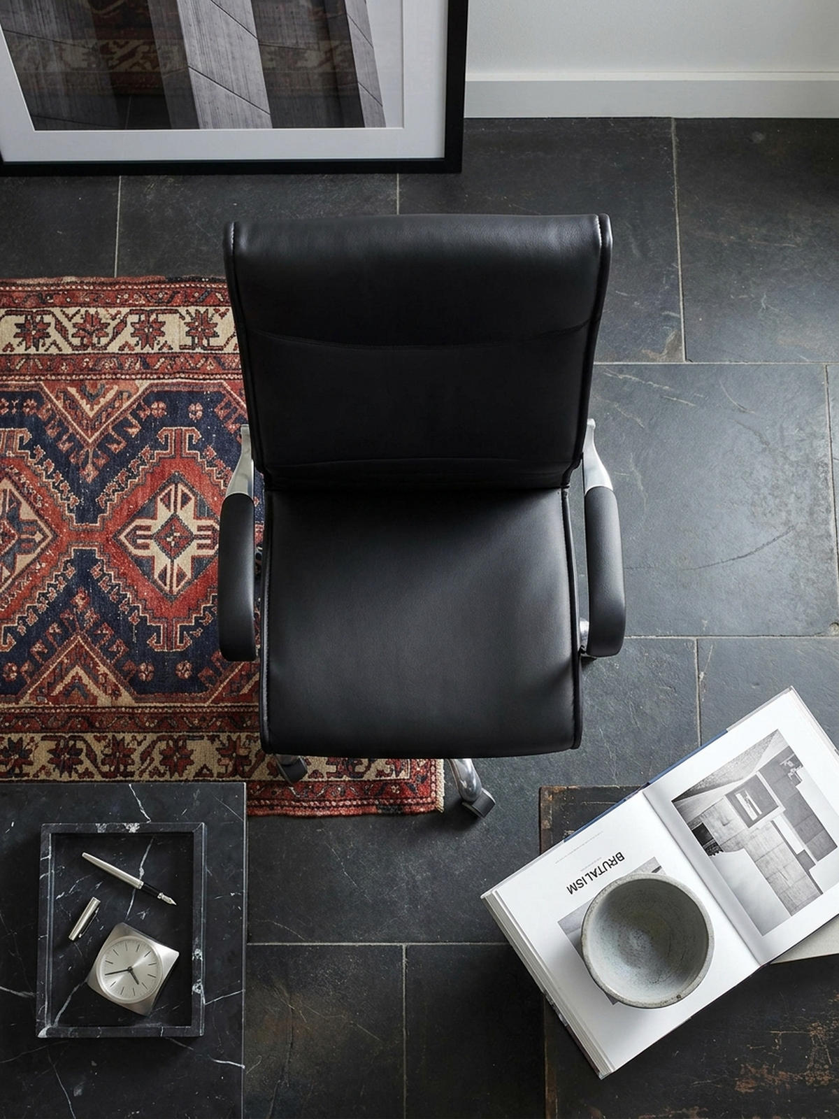 CHEFSESSEL XXL Kunstleder ergonomisch höhenverstellbar bis 150 kg VENGA, Schwarz 61x60x126 cm - Silberfarben/Schwarz, Kunststoff/Textil (61/126/60cm) - KADIMA DESIGN