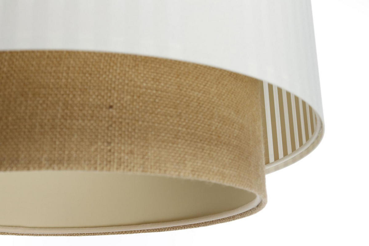 HÄNGELEUCHTE Weiß 50/106 cm - Weiß/Braun, Kunststoff (36/0.6/106cm) - ONZENO