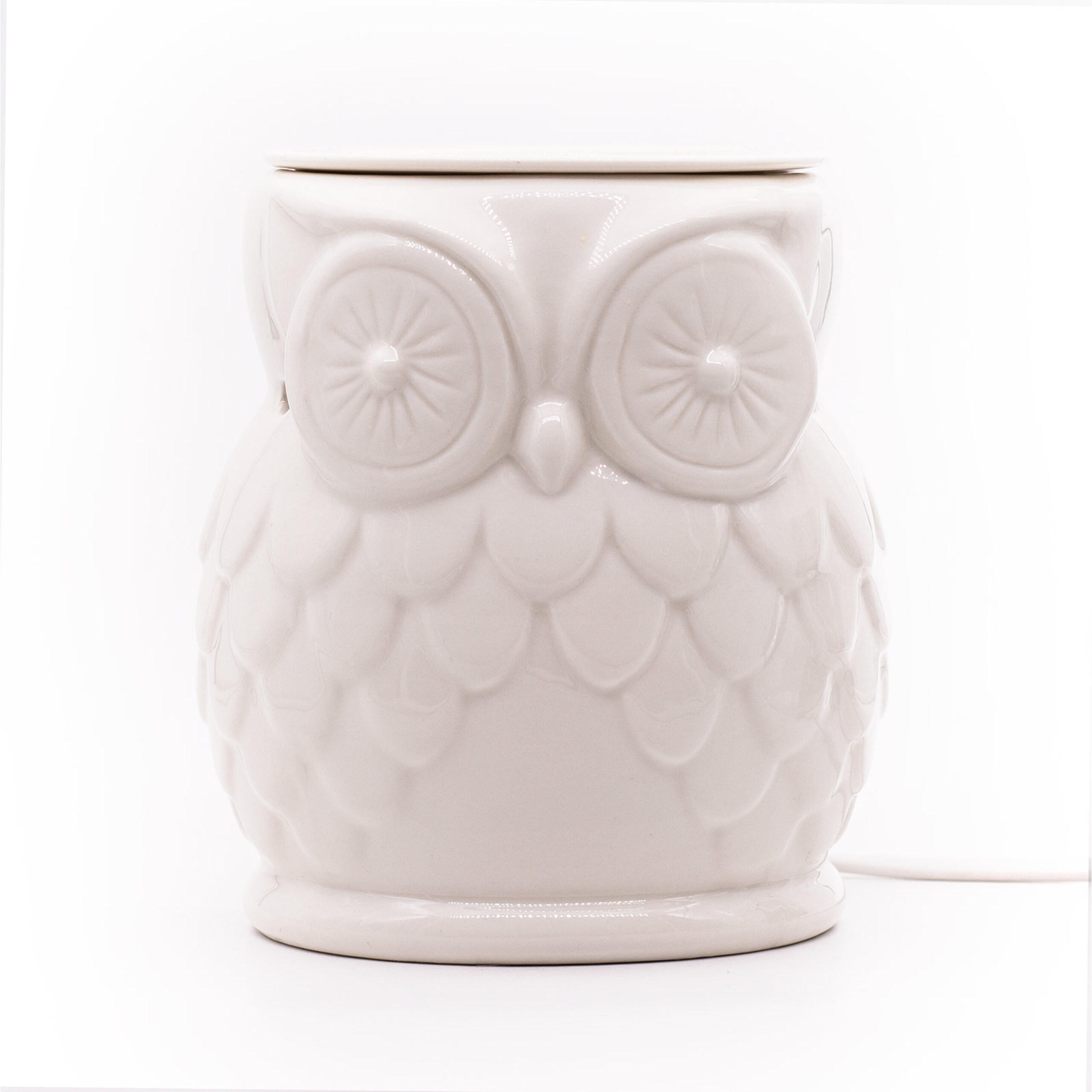 CANDLE Brothers Elektrická aromalampa - biela, keramika (14.4/22.2/14.4cm)