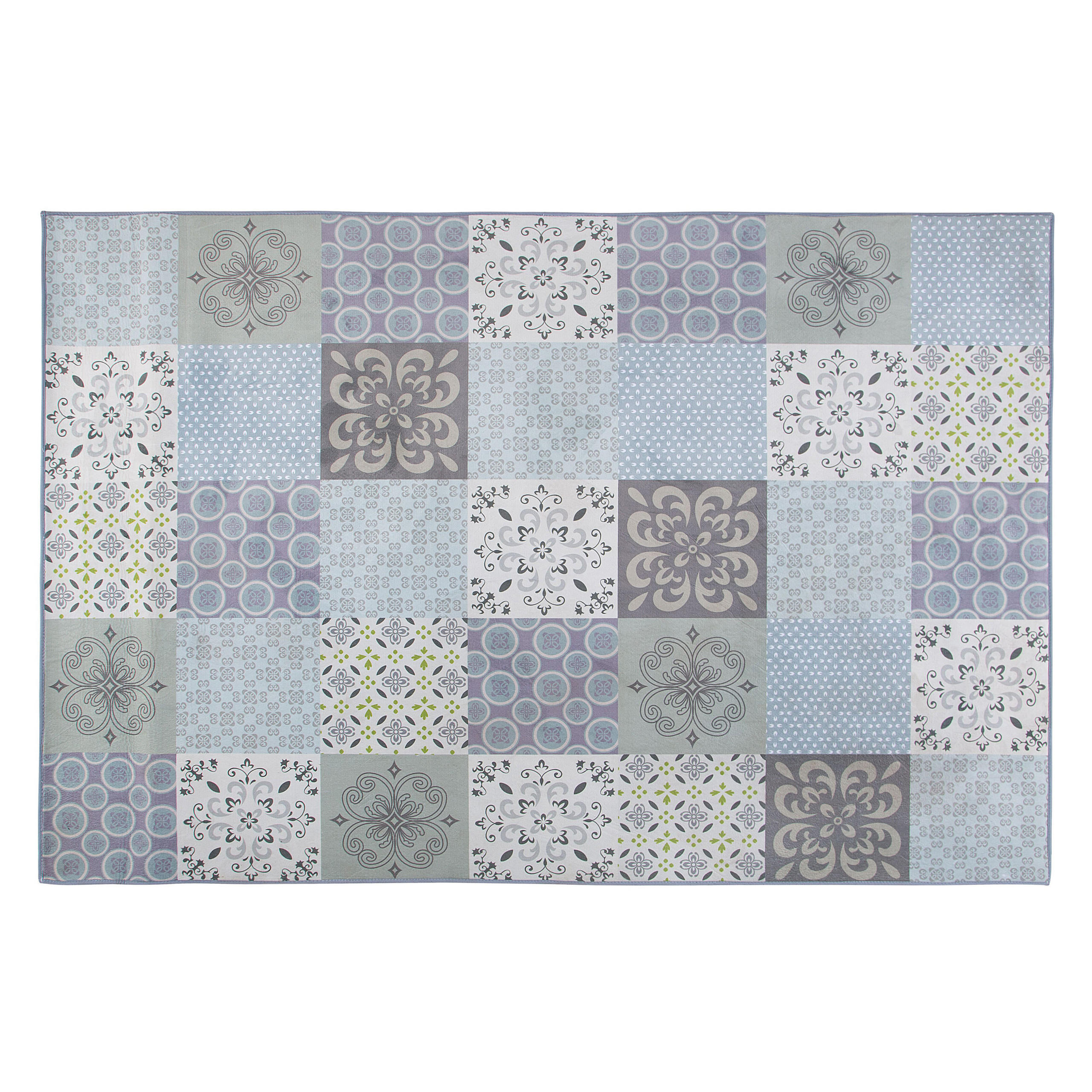 KURZFLOR-TEPPICH Inkaya 200/140 cm - Grau, Kunststoff (140/200cm) - Beliani