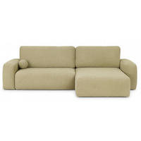 ECKSOFA Dunkelbeige ILO Mit Schlaffunktion Und Bettkasten - Beige, Textil (282/177cm) - Sepro Meble