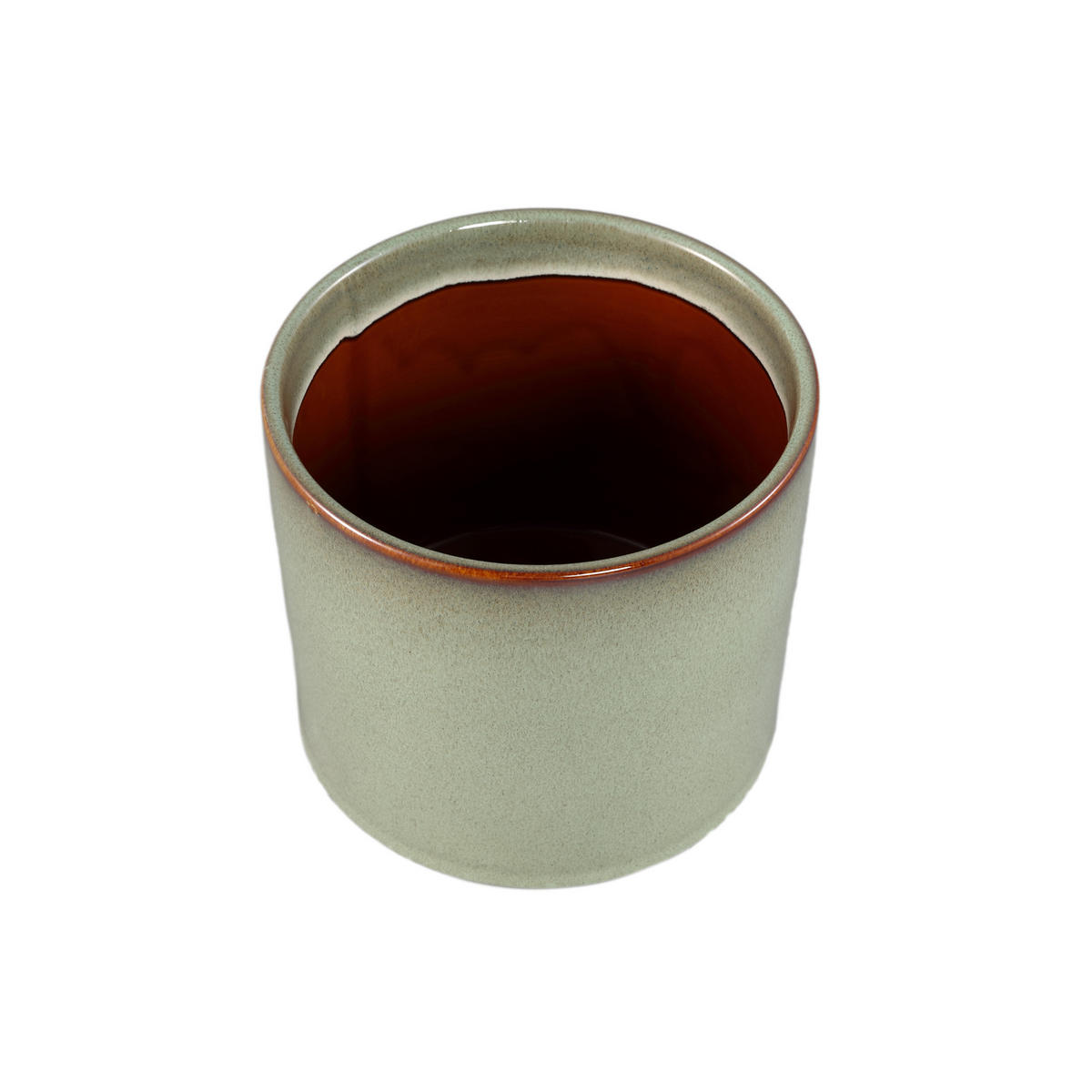 TOPF Suzann Grün 17/17/15.5cm - Grün, Keramik (15.5cm) - PTMD Collection