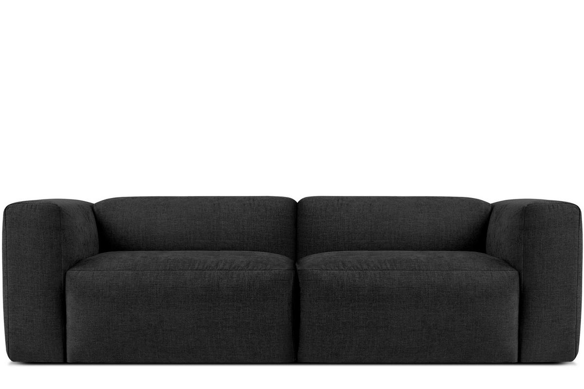 2,5-SITZER-MODULSOFA BUFFO mit extrem weicher und bequemer Sitzfläche, Gewebestoff, graphit - Graphitfarben, Textil (250/73/96cm) - KONSIMO®
