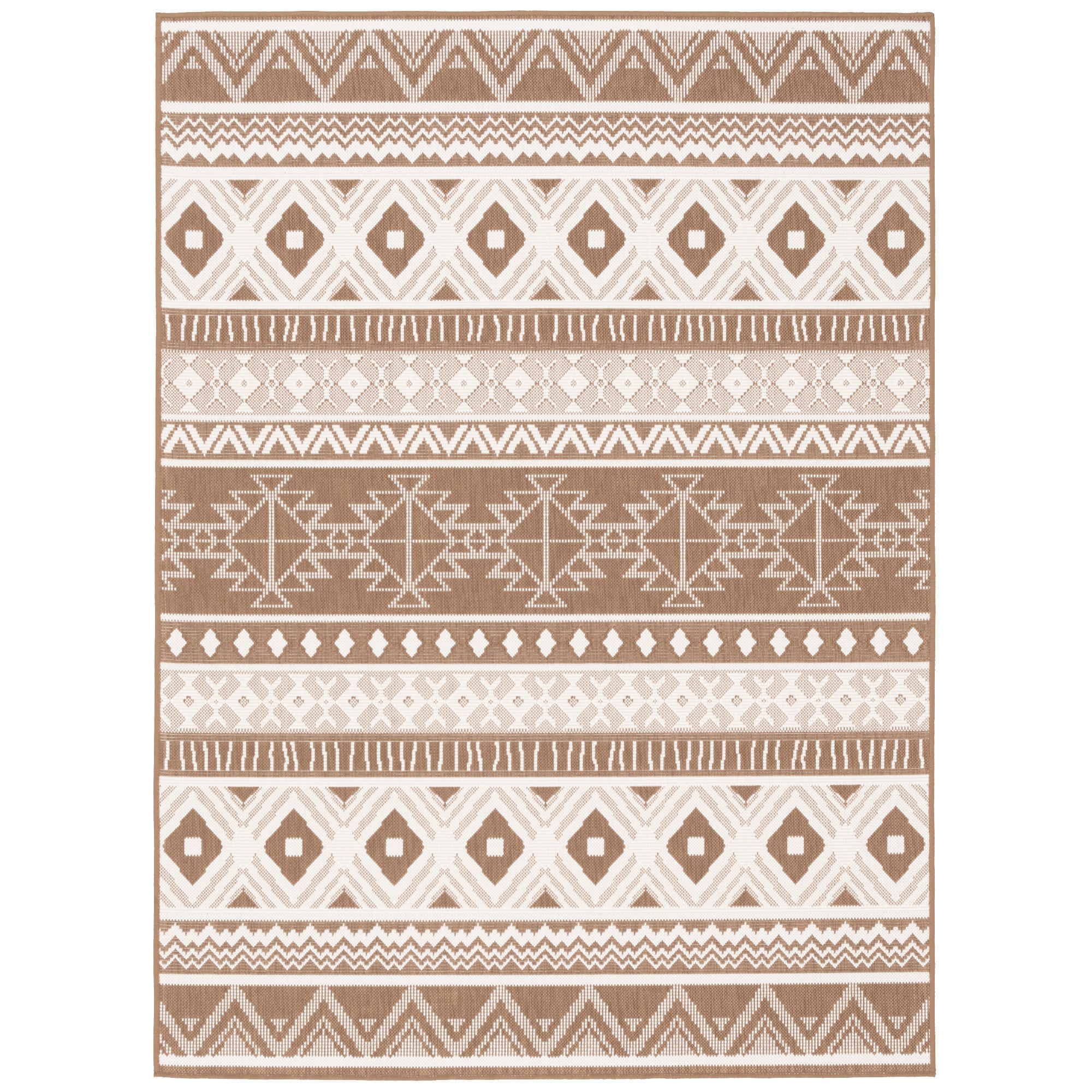 IN- UND OUTDOOR TEPPICH BEIDSEITIG CAPE COD ETHNO - Beige, Textil (120/160cm) - Pergamon