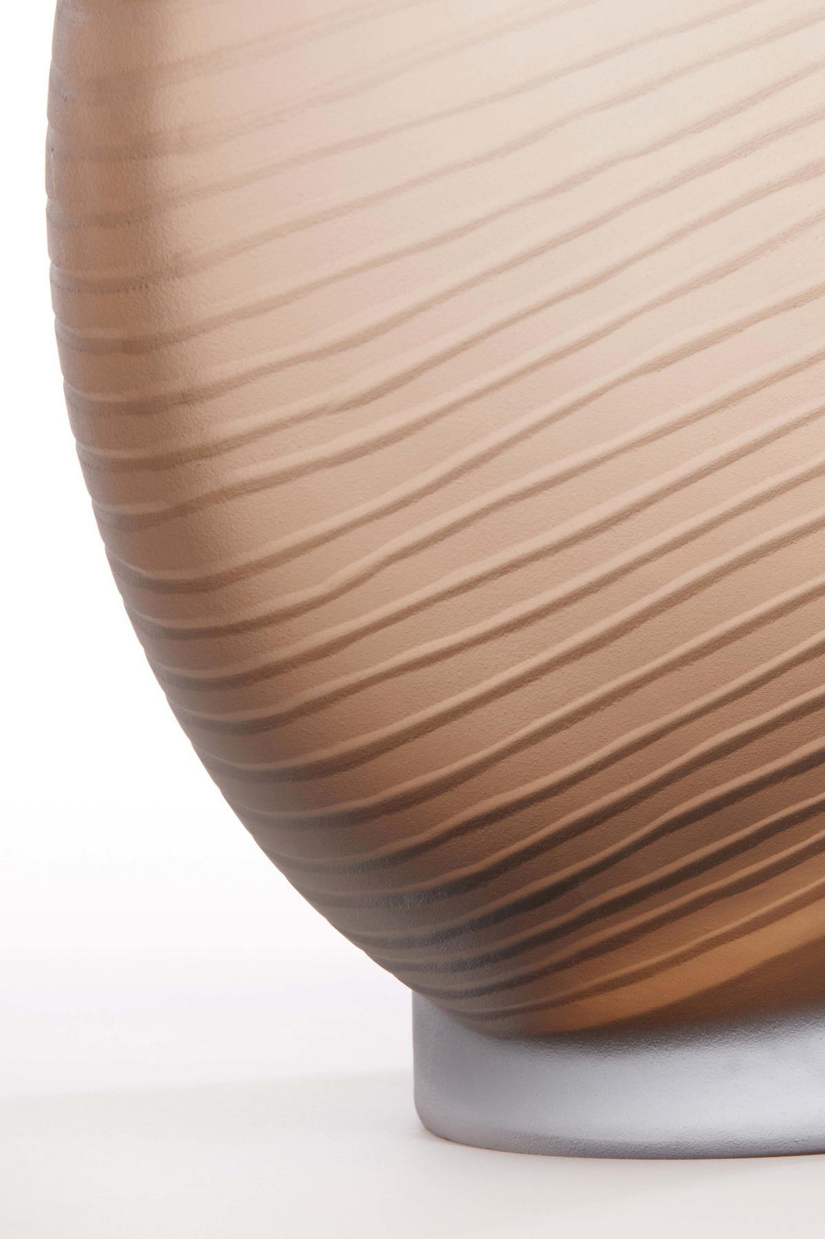 VASE Torna Braun Ø33/36,5 cm - Braun, Glas (36.5cm) - Light & Living