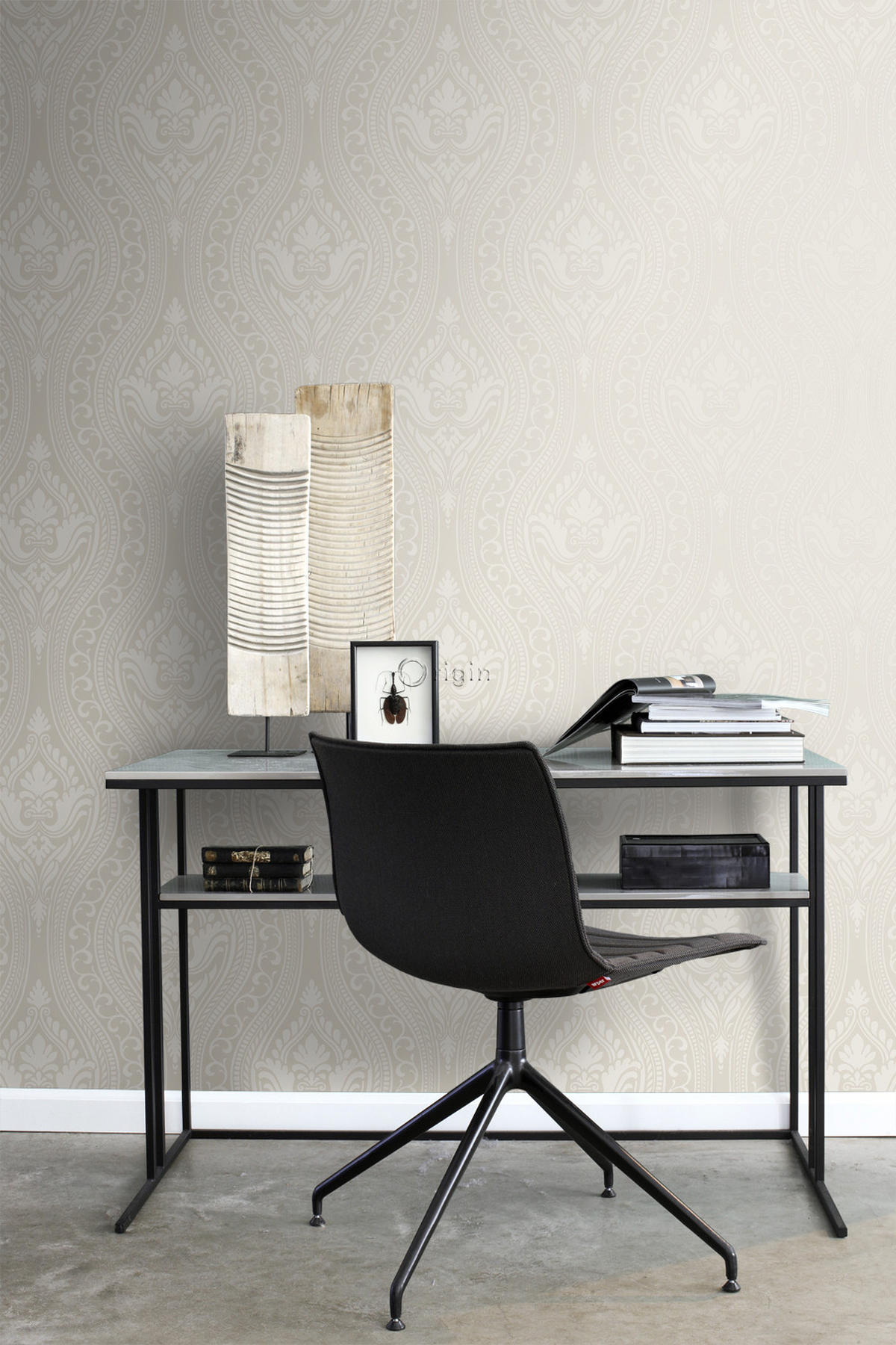 TAPETE Ornamente 53 cm x 10.05 m - Grau, Papier (53/1000cm) - Origin Wallcoverings