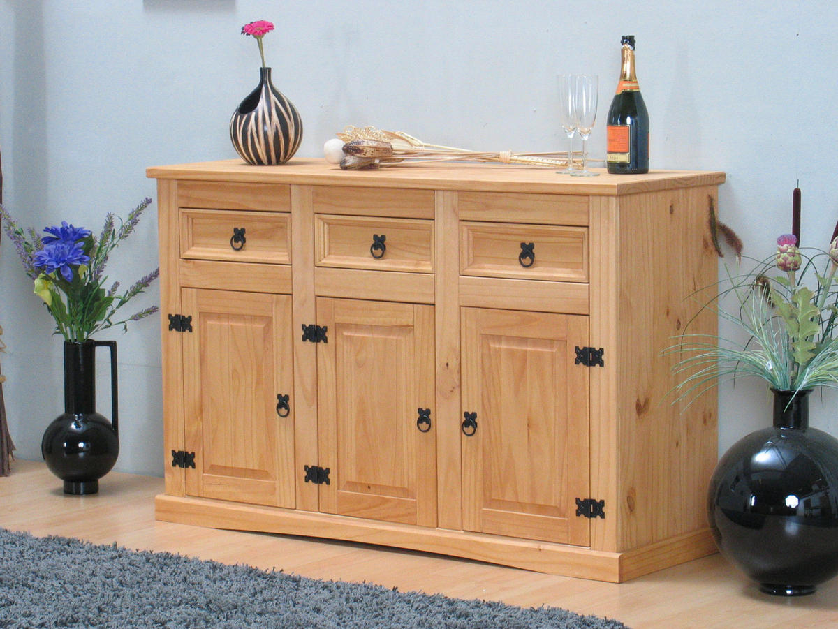 SIDEBOARD natur - Braun, Holzwerkstoff (132/84/44cm) - ebuy24