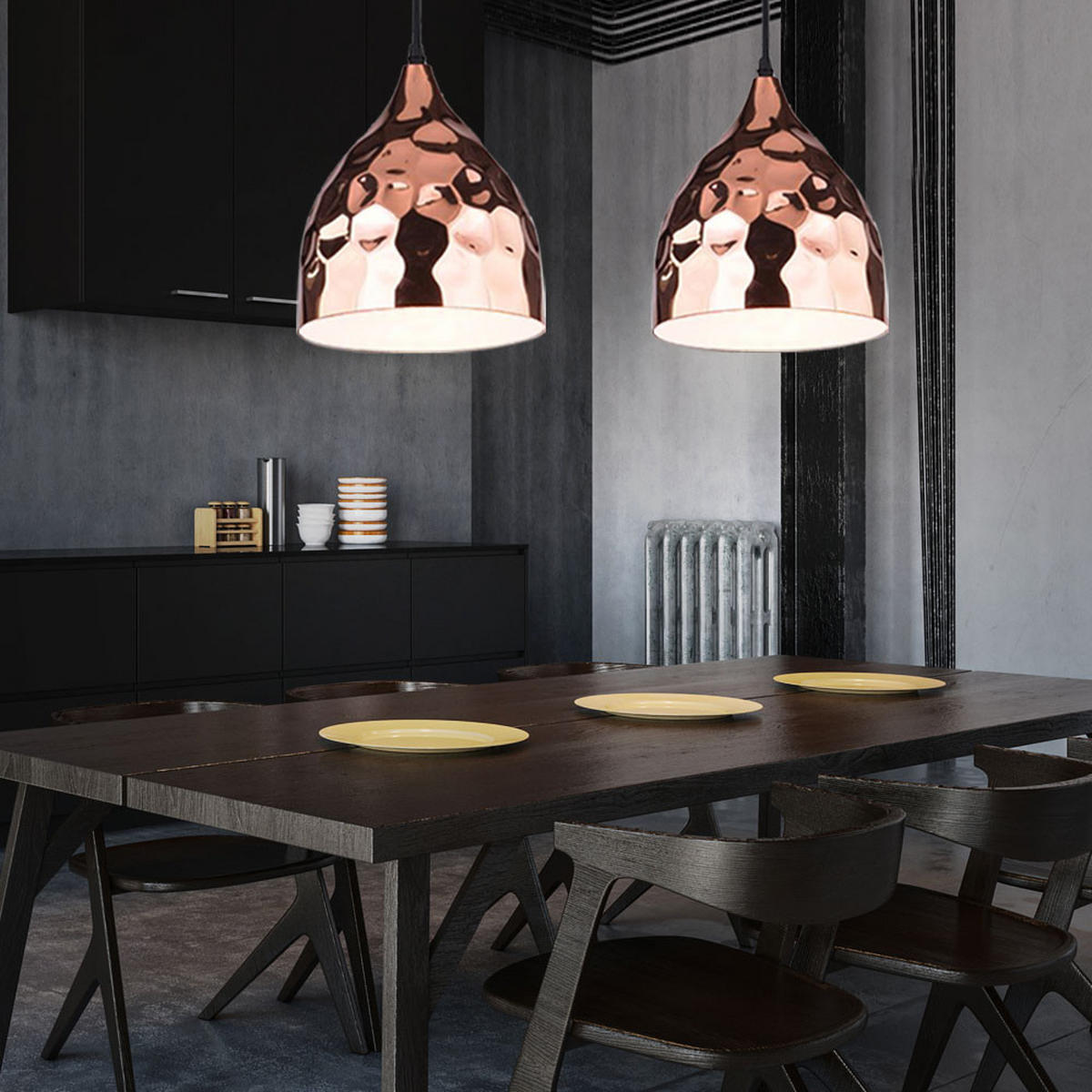 HÄNGELEUCHTE Metall Beige Hammerschlag - Beige, Metall (17/100/22.5cm)