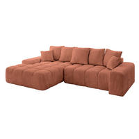 ECKSOFA Ottomane Links ENSI-L - 267x164x88 cm Koralle - Koralle, Holzwerkstoff/Kunststoff (267/164cm) - ALTDECOR