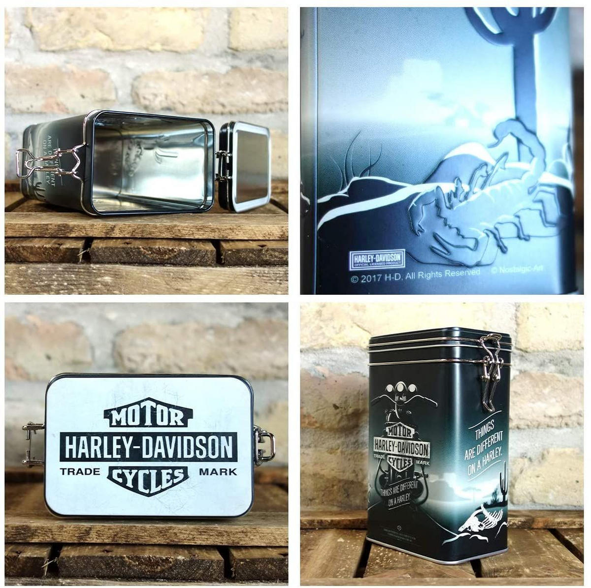 AROMADOSE Harley-Davidson Things Are Different - Multicolor, Metall (11/17.5/7.5cm) - Nostalgic-Art